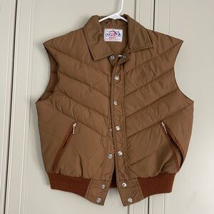Vintage 1970’s Canadian Trial Down Filled Puffer Snap Down Vest
